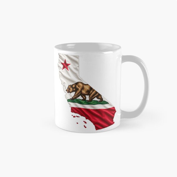 Item preview, Minimal California State Flag Map Sticker Design designed and sold by FunPurchase.