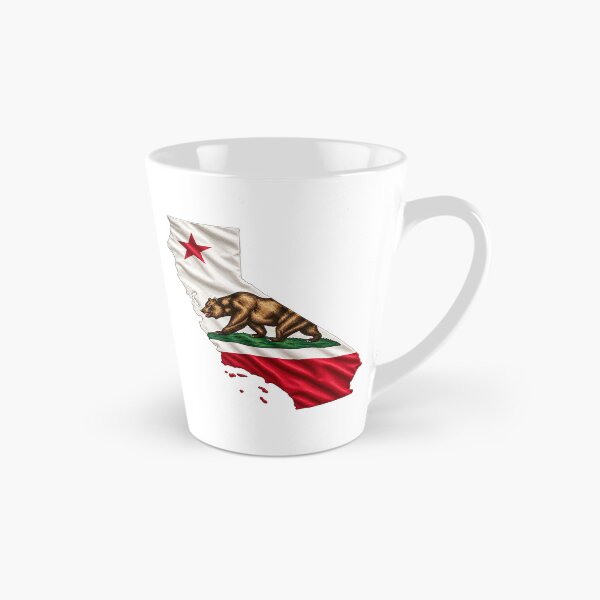 Item preview, Minimal California State Flag Map Sticker Design designed and sold by FunPurchase.