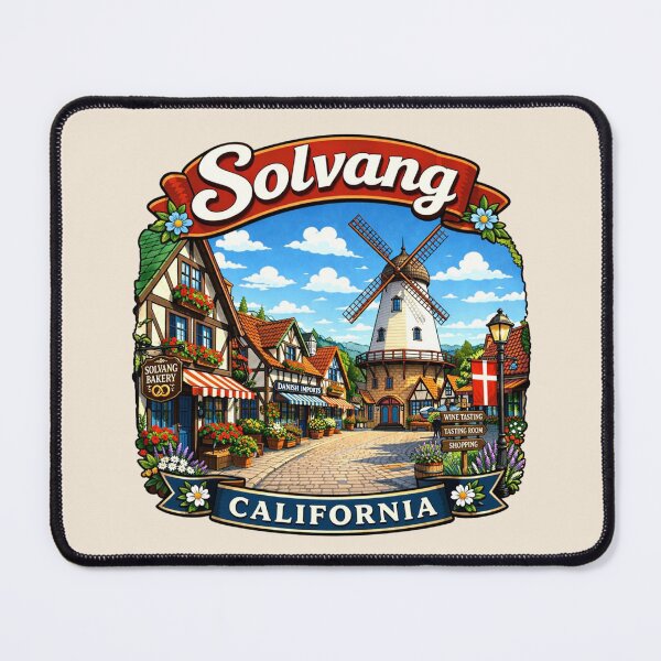 Item preview, Solvang, California - Danish Village with Windmill designed and sold by Myra365Art.