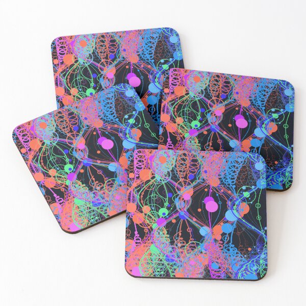 Item preview, Abstract Vibrant Neon Chaotic Geometric Pattern designed and sold by GraphyLab.