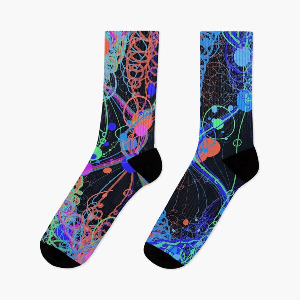 Item preview, Abstract Vibrant Neon Chaotic Geometric Pattern designed and sold by GraphyLab.