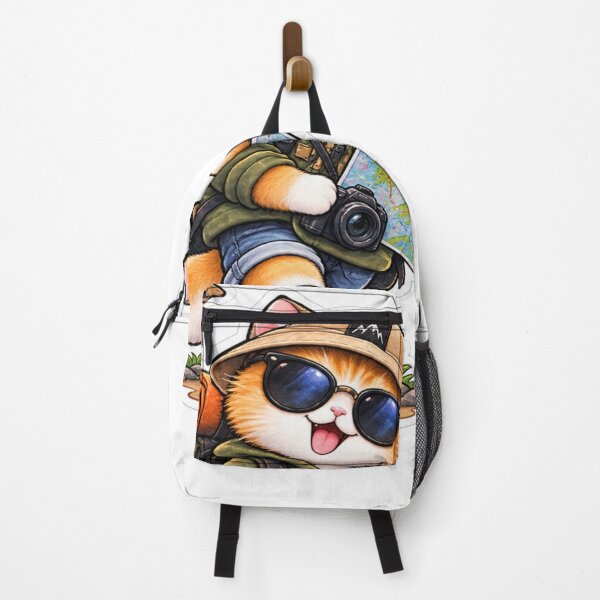 Item preview, Adventure Cat Wander More Travel Sticker designed and sold by Genzfirevibes.