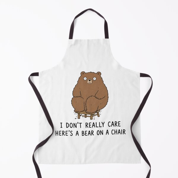 Item preview, I Don't Really Care Here's a Bear on a Chair Funny Bear Meme Cute Animal Humor designed and sold by MonkiFlipp.