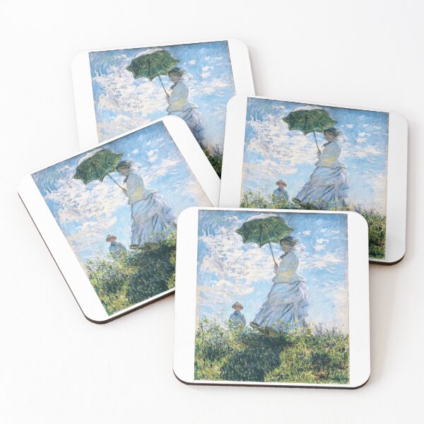 Item preview, Woman with a Parasol Facing Left Radiant Sunlight Remastered designed and sold by studio-koichiro.