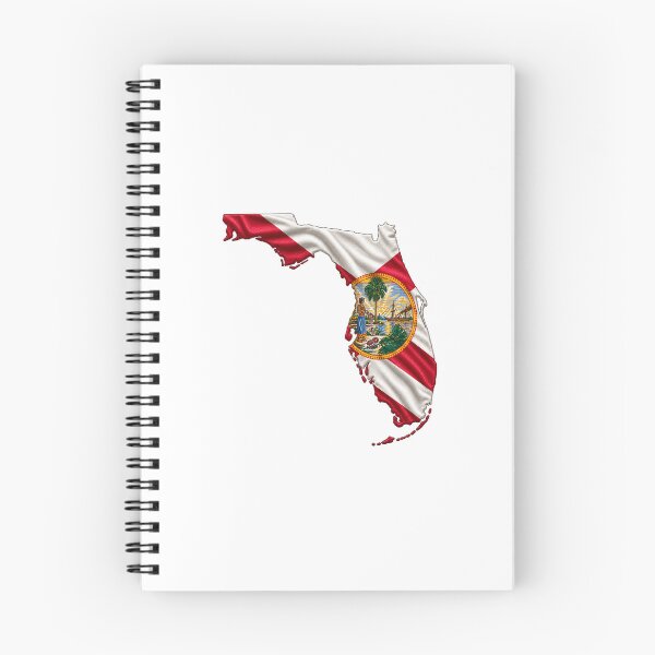 Item preview, Minimal Florida State Flag Map Sticker Design designed and sold by FunPurchase.