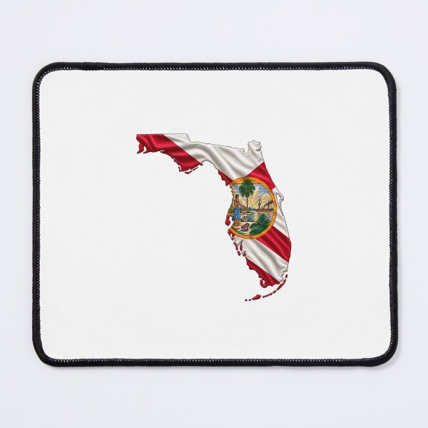 Item preview, Minimal Florida State Flag Map Sticker Design designed and sold by FunPurchase.