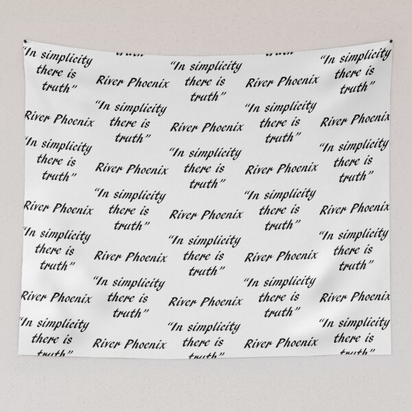 Item preview, River Phoenix Quote- In Simplicity designed and sold by Sa-Villa.