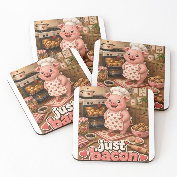 Item preview, Just Bacon – Cute Baking Pig designed and sold by Realproplyai.