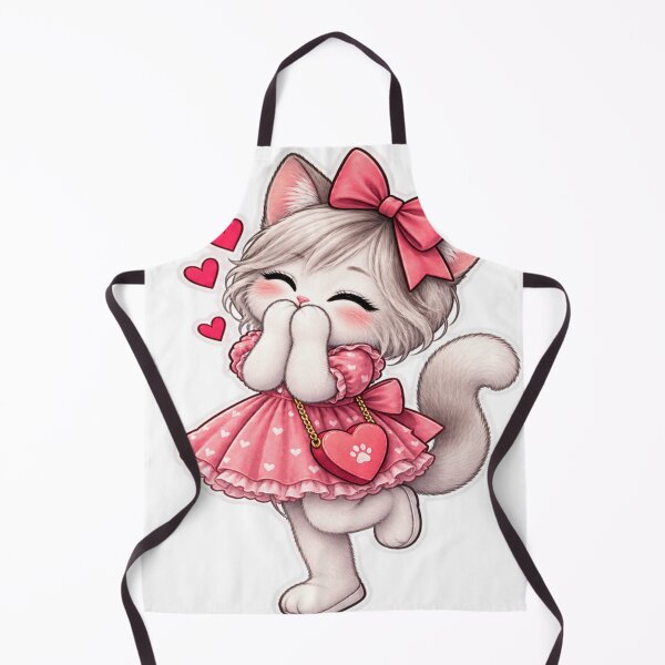 Item preview, Cute Pink Bow Cat Kawaii Love Sticker designed and sold by Genzfirevibes.