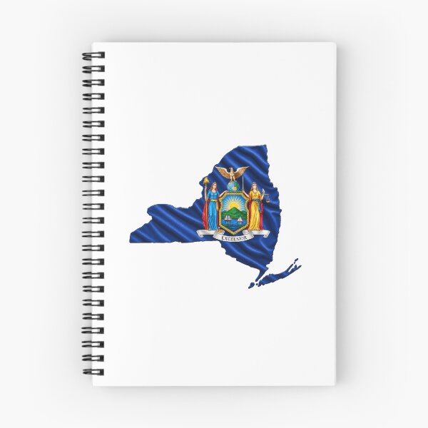 Item preview, Minimal New York State Flag Map Sticker Design designed and sold by FunPurchase.
