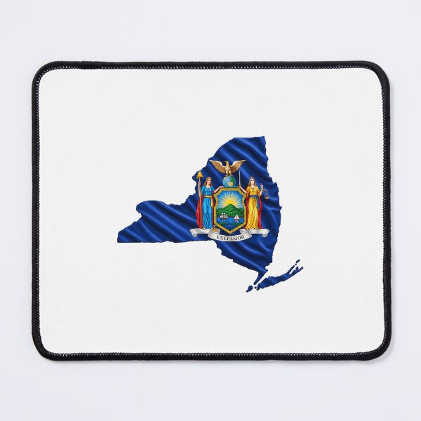 Item preview, Minimal New York State Flag Map Sticker Design designed and sold by FunPurchase.
