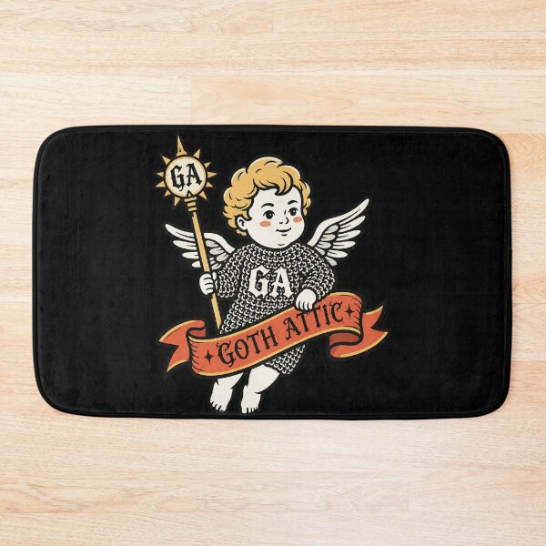 Item preview, Gothic Chainmail Cherub | Medieval Angel Illustration | Goth Attic Dark Streetwear designed and sold by gothattic.