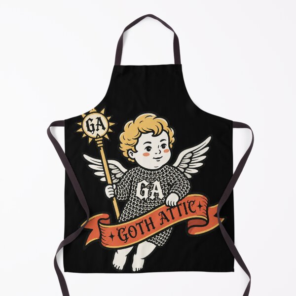 Item preview, Gothic Chainmail Cherub | Medieval Angel Illustration | Goth Attic Dark Streetwear designed and sold by gothattic.