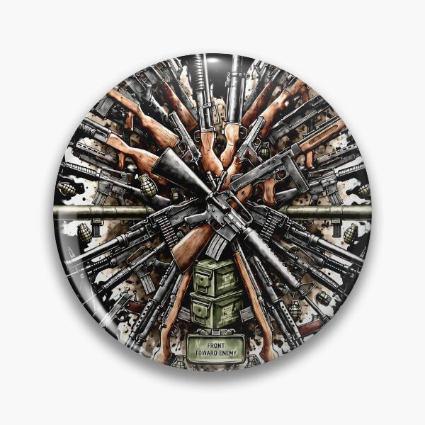 Item preview, military weapons army guns illustration bazooka tommy m16  designed and sold by dejco.art.