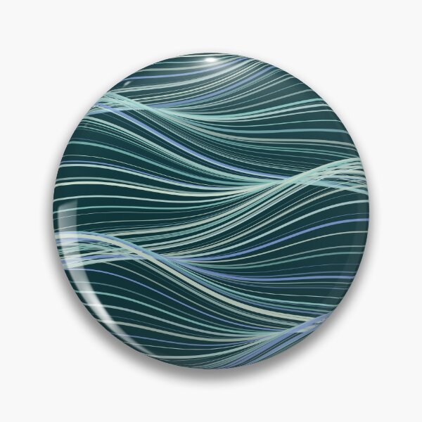 Item preview, Abstract Deep Teal Ocean Wavy Pattern designed and sold by GraphyLab.