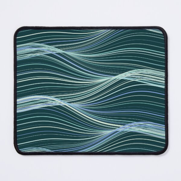 Item preview, Abstract Deep Teal Ocean Wavy Pattern designed and sold by GraphyLab.