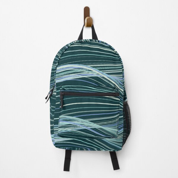 Item preview, Abstract Deep Teal Ocean Wavy Pattern designed and sold by GraphyLab.