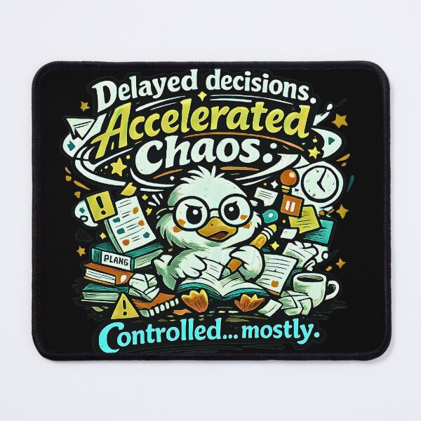 Item preview, Controlled Chaos Cute Duck Study Meme designed and sold by TrinovaCreates.