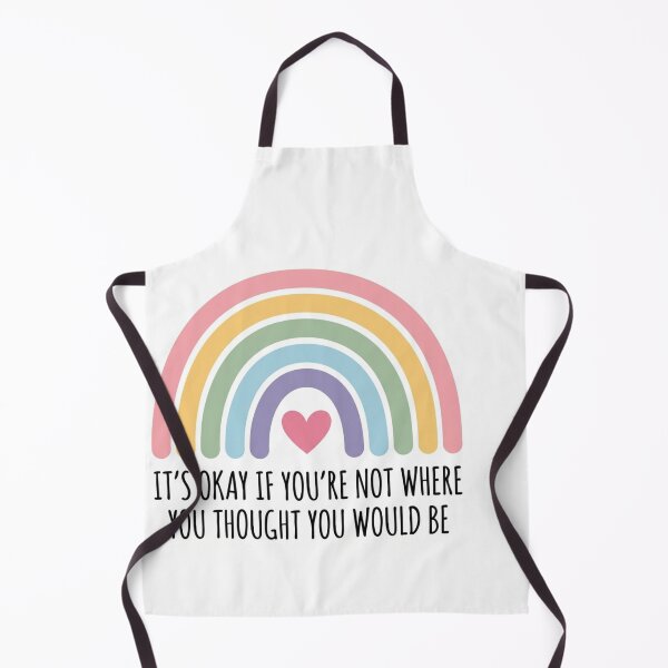 Item preview, Its Okay If Youre Not Where You Thought You Would Be Pastel Rainbow Quote designed and sold by raedattia.
