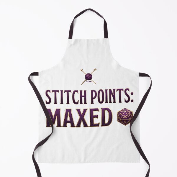 Item preview, Stitch Points Maxed – Funny Crochet Knitting RPG Gamer designed and sold by Kayshies8120.