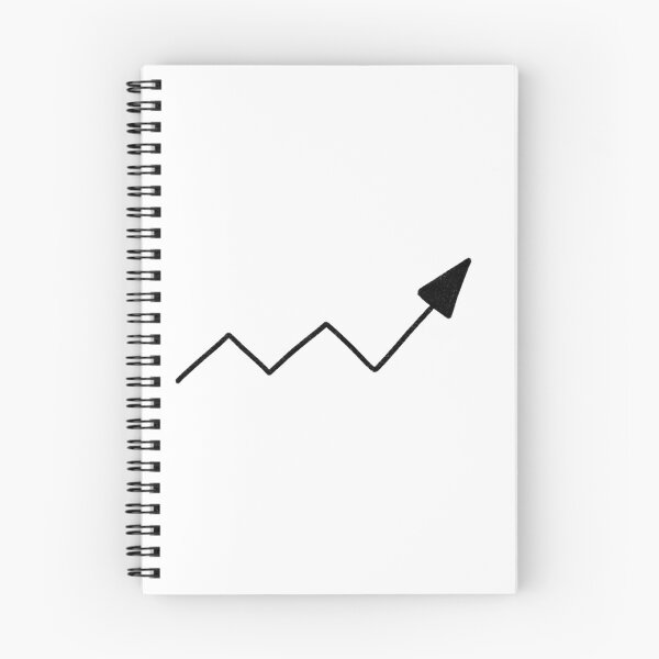 Item preview, Hand Drawn Growth Arrow Chart Minimalist Success Doodle Artwork designed and sold by somimalikkk.