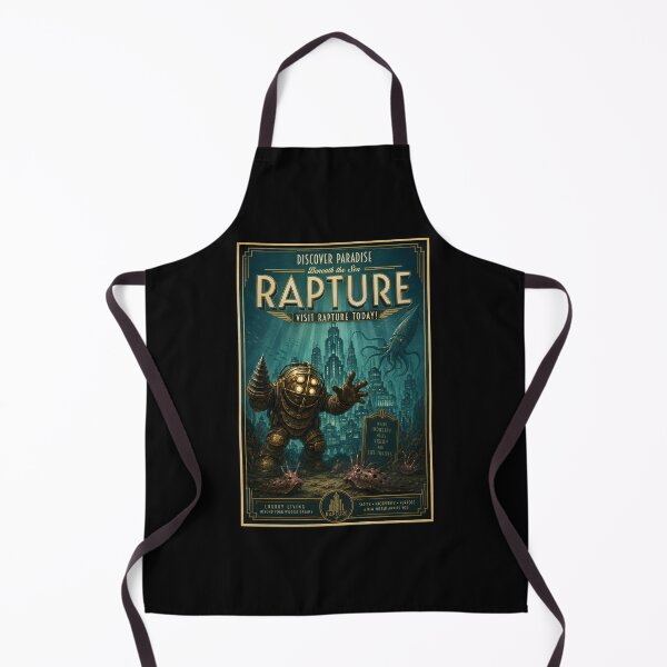 Item preview, Visit Rapture Retro Travel Poster designed and sold by Fictional Ink Society.
