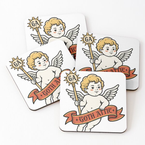 Item preview, Goth Attic Cherub Staff | Gothic Angel Illustration | Medieval Vintage Streetwear Art designed and sold by gothattic.