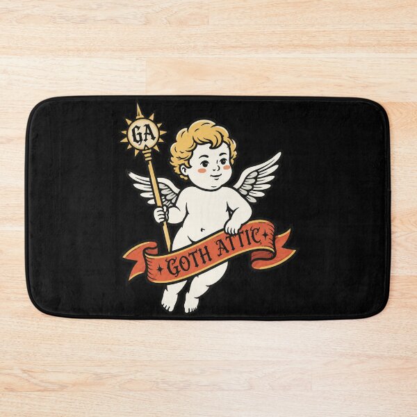 Item preview, Goth Attic Cherub Staff | Gothic Angel Illustration | Medieval Vintage Streetwear Art designed and sold by gothattic.