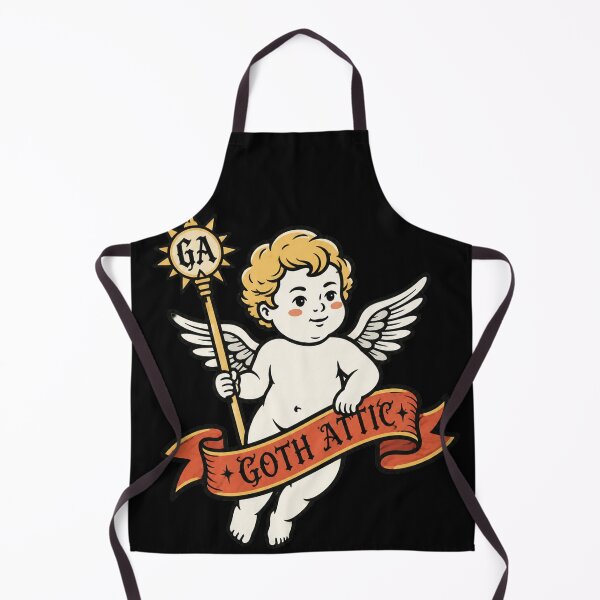 Item preview, Goth Attic Cherub Staff | Gothic Angel Illustration | Medieval Vintage Streetwear Art designed and sold by gothattic.
