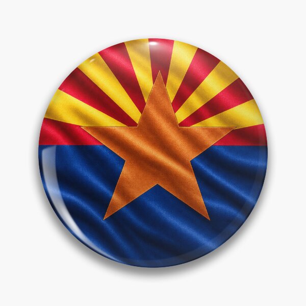 Item preview, Minimal Arizona State Flag Map Sticker Design designed and sold by FunPurchase.
