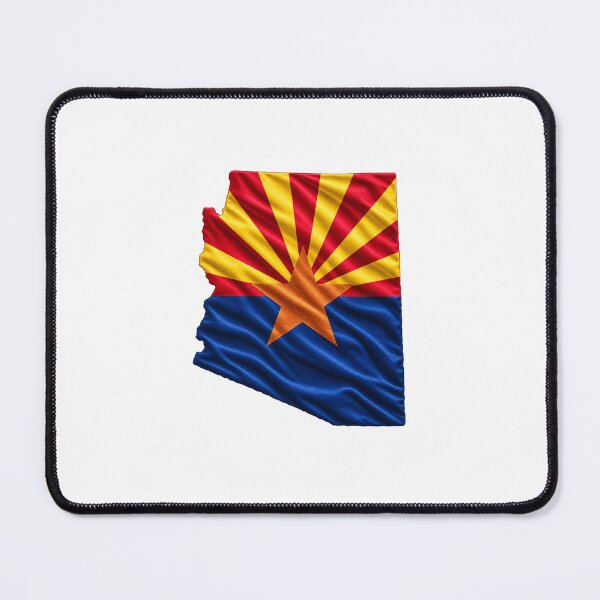 Item preview, Minimal Arizona State Flag Map Sticker Design designed and sold by FunPurchase.