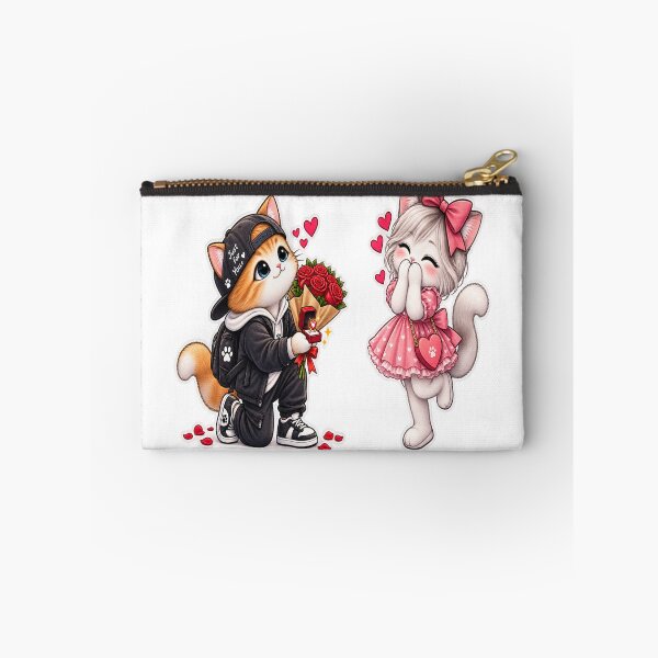 Item preview, Cute Cat Couple Valentine Love Proposal Sticker designed and sold by Genzfirevibes.