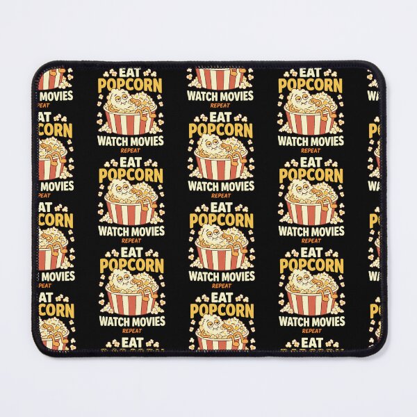 Item preview, Eat Popcorn Watch Movies Repeat Vintage Film Lover Classic T-Shirt designed and sold by pawsome purrfect.