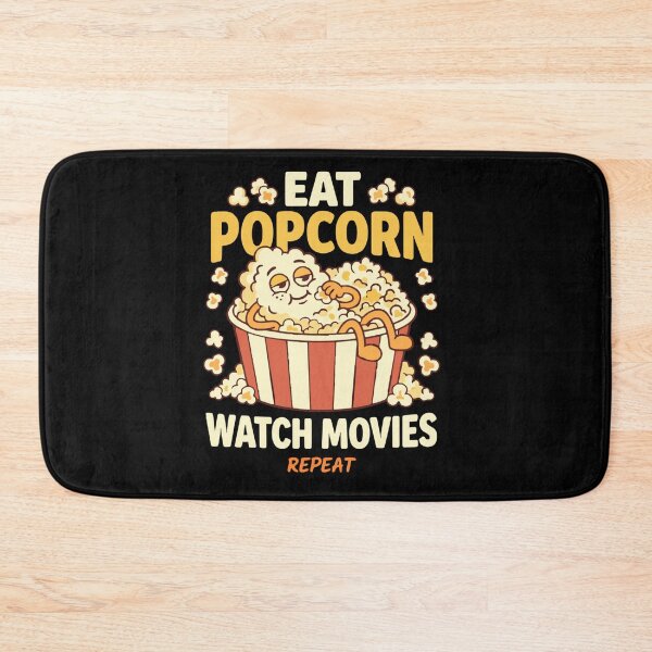 Item preview, Eat Popcorn Watch Movies Repeat Vintage Film Lover Classic T-Shirt designed and sold by pawsome purrfect.