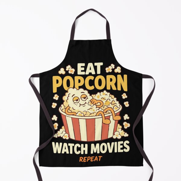 Item preview, Eat Popcorn Watch Movies Repeat Vintage Film Lover Classic T-Shirt designed and sold by pawsome purrfect.