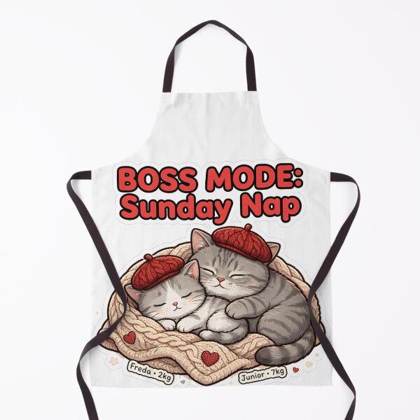 Item preview, Boss Mode: Sunday Nap - Cuddling Cats Freda and Junior designed and sold by MAISON SYLVIE.