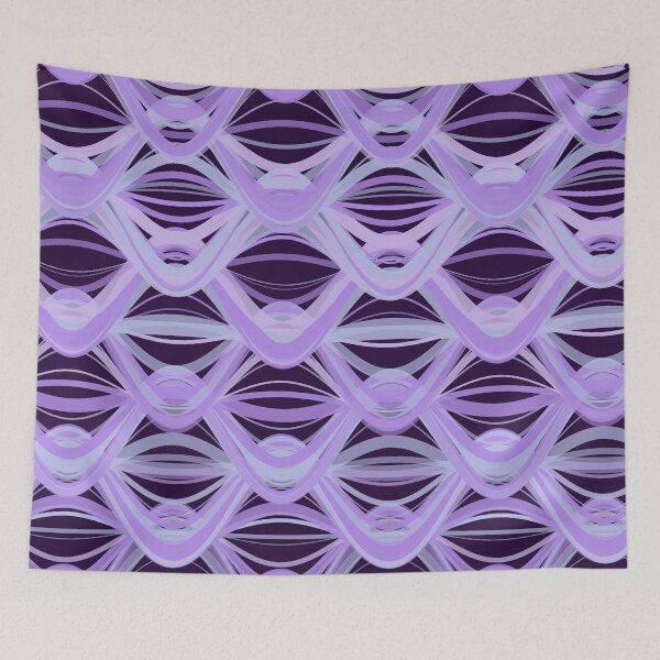 Item preview, Abstract Pastel Purple Wavy Geometric Pattern designed and sold by GraphyLab.