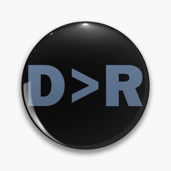 Item preview, Democrat Greater Than Republican D>R Fun Democrat Gear designed and sold by DynamicDesign.