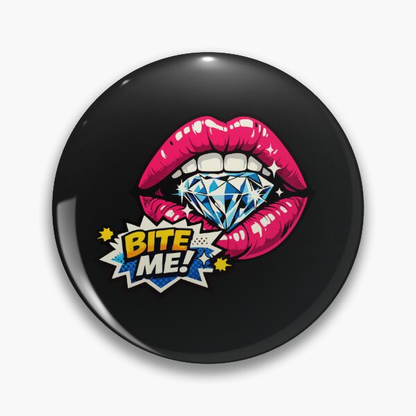 Item preview, Bite Me Pop Art Illustration designed and sold by Bold & Bright Studio.