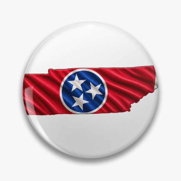 Item preview, Minimal Tennessee State Flag Map Sticker Design designed and sold by FunPurchase.