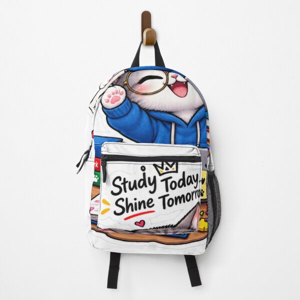 Item preview, Study Today Shine Tomorrow Cute Cat Study Motivation Sticker designed and sold by Genzfirevibes.