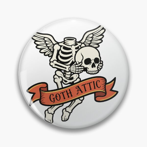 Item preview, Goth Attic Headless Skeleton Cherub | Gothic Angel Skeleton | Dark Vintage Illustration designed and sold by gothattic.