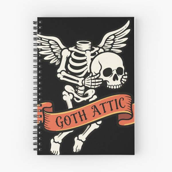 Item preview, Goth Attic Headless Skeleton Cherub | Gothic Angel Skeleton | Dark Vintage Illustration designed and sold by gothattic.