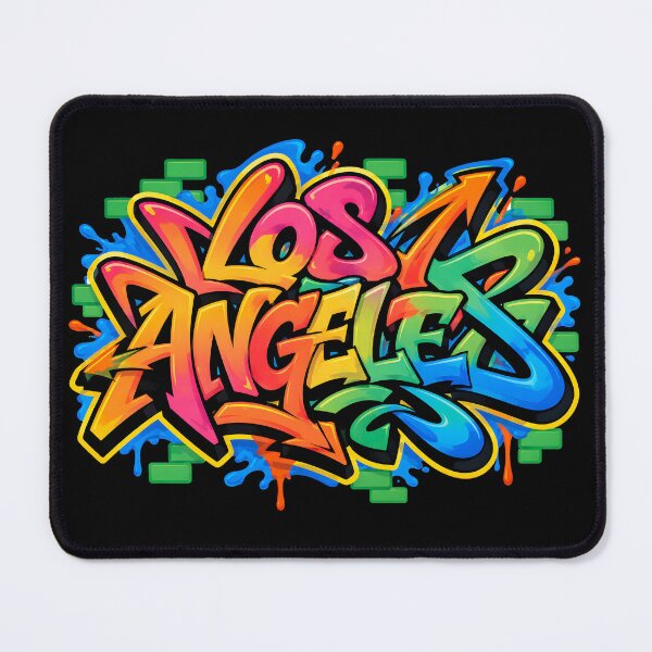 Item preview, Vibrant Los Angeles Graffiti-Style Artwork Colorful LA Street Art Lettering designed and sold by WheresMyMojo.