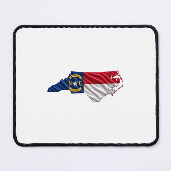 Item preview, Minimal North Carolina State Flag Map Sticker Design designed and sold by FunPurchase.