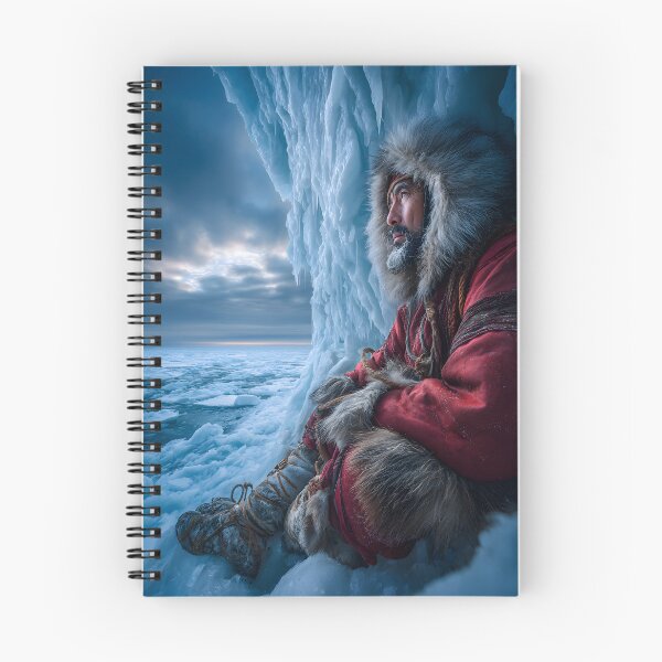 Item preview, Serene Eskimo Man Contemplating in the Ice designed and sold by Artessie.