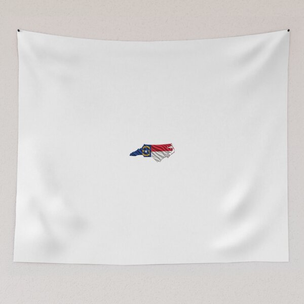 Item preview, Minimal North Carolina State Flag Map Sticker Design designed and sold by FunPurchase.