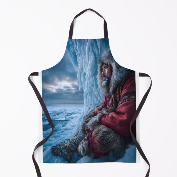 Item preview, Serene Eskimo Man Contemplating in the Ice designed and sold by Artessie.