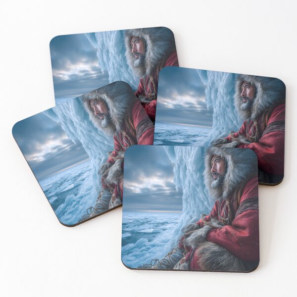Item preview, Serene Eskimo Man Contemplating in the Ice designed and sold by Artessie.