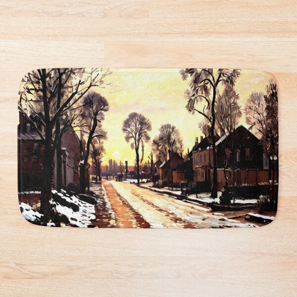 Item preview, Road at Louveciennes, Melting Snow, Sunset designed and sold by artdesignsnow.